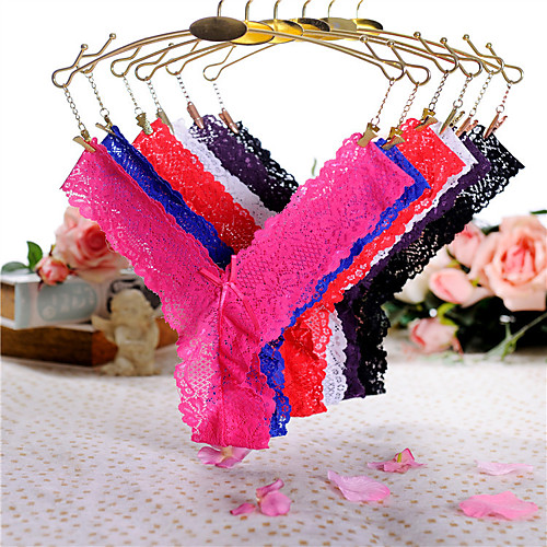 

Normal Polyester Bras & Panties Sets Sexy Solid Colored Wedding Lace
