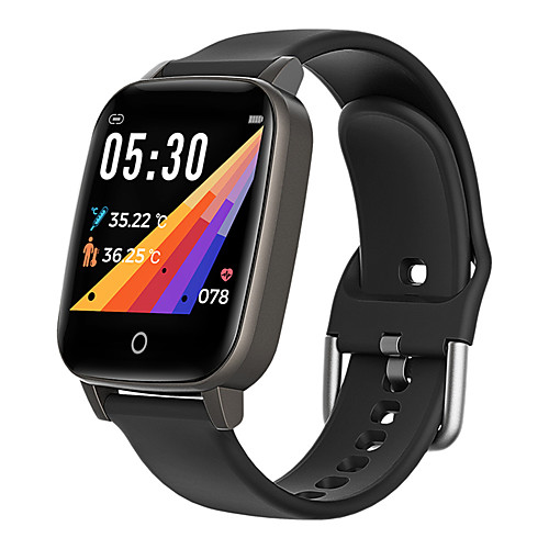 

T1 Unisex Smartwatch Smart Wristbands Android iOS Bluetooth Waterproof Touch Screen Heart Rate Monitor Thermometer Exercise Record Pedometer Call Reminder Activity Tracker Sleep Tracker Sedentary