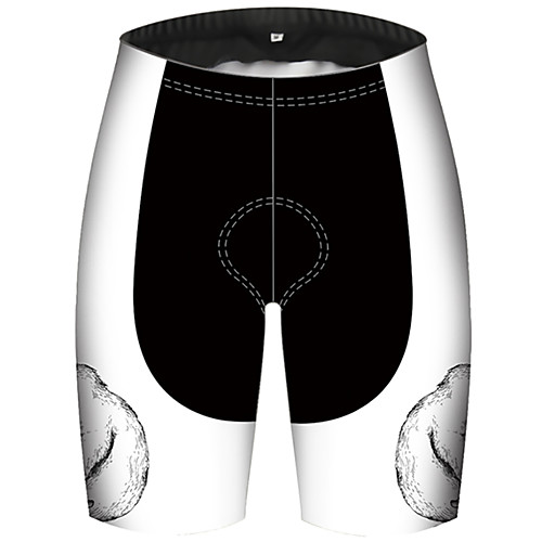 

21Grams Men's Cycling Shorts Bike Shorts Padded Shorts / Chamois Pants Breathable Quick Dry Ultraviolet Resistant Sports Animal Bear Black / White Mountain Bike MTB Road Bike Cycling Clothing Apparel