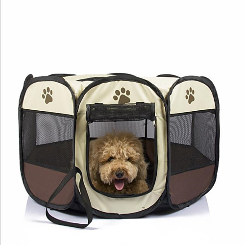 

Rodents Dog Cat Travel Carrier Bag Tent Footprint / Paw Oxford Cloth Yellow Red Beige