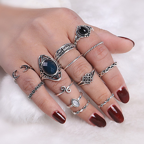 

Women's Ring 1 set Silver Alloy Elegant Holiday European Festival Jewelry