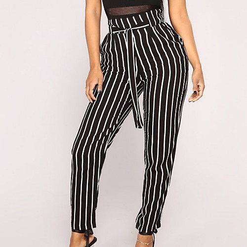 

Women's Sporty Loose Sweatpants Pants - Solid Colored Black Blue Red S / M / L