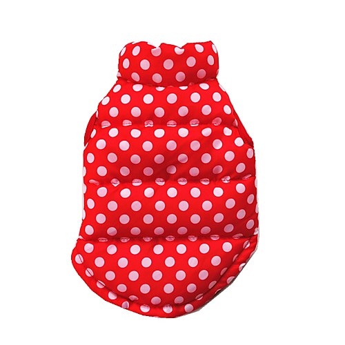 

Cat Dog Coat Hoodie Dog Clothes Red Polar Fleece Cotton Costume For Winter Cosplay Wedding