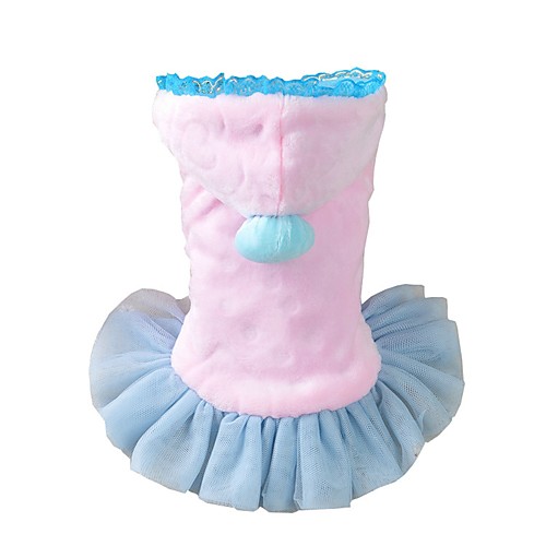 

Dog Vest Winter Dog Clothes Pink Costume Down Cotton Bowknot Casual / Daily XS S M L XL