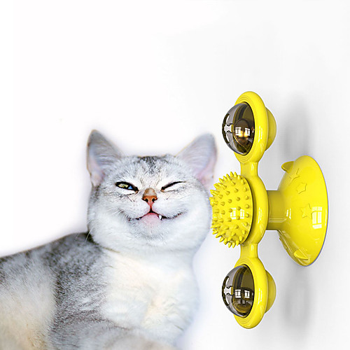 

Interactive Toy Tracker Slow Feeder & Treat Ball Cat Pet Toy Focus Toy Massage Plastic Gift