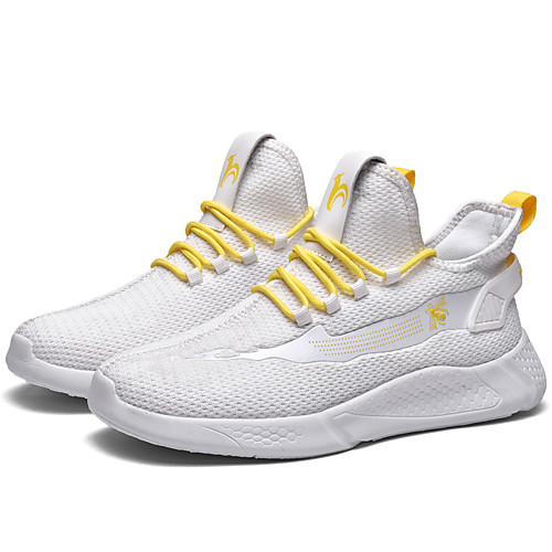 

Men's Mesh Summer Sporty / Casual Trainers / Athletic Shoes Running Shoes / Walking Shoes Breathable Black and White / White / Black