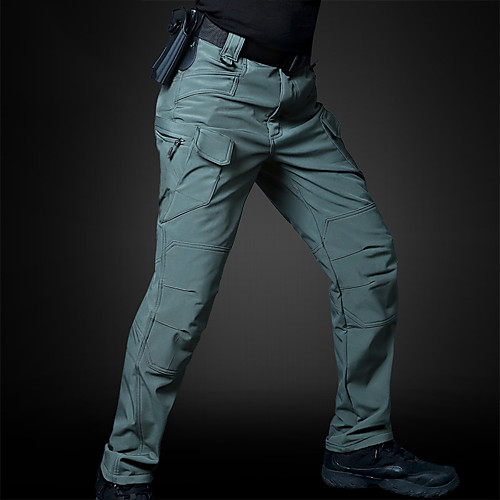 

Men's Hiking Pants Outdoor Waterproof Breathable Quick Dry Warm Elastane Pants / Trousers Bottoms Camping / Hiking Hunting Fishing GrayGreen Grey Black S M L XL XXL Regular Fit / Anatomic Design