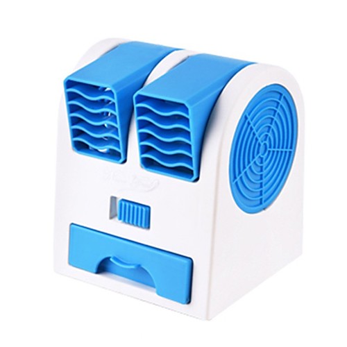 

New Double Air Outlet Mini Fan Leafless Cooling Silent Scent Small Fan Portable USB Desktop Small Fan Fragrance Fan