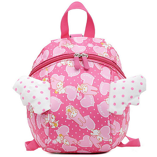 

Large Capacity Nylon Zipper School Bag Cartoon School Blushing Pink / Fuchsia / Sky Blue