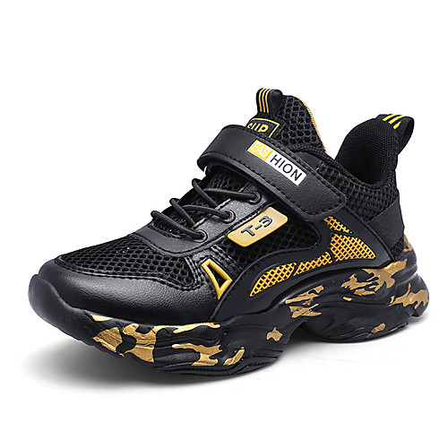 

Boys' Comfort Mesh / PU Trainers / Athletic Shoes Big Kids(7years ) Running Shoes Yellow / Red / Gold Summer