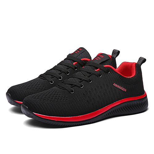 

Men's Spring & Summer / Fall & Winter Casual Daily Trainers / Athletic Shoes Walking Shoes Tissage Volant Breathable Non-slipping Shock Absorbing Black / Red / Black / Black / Green
