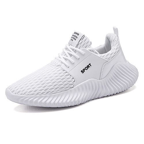 

Men's Spring & Summer / Fall & Winter Classic / British Daily Outdoor Trainers / Athletic Shoes Walking Shoes Mesh Breathable Wear Proof White / Black