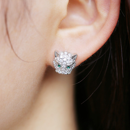 

Women's Stud Earrings Hoop Earrings Luxury Classic Earrings Jewelry White For Party Evening Gift Formal Date 1 Pair