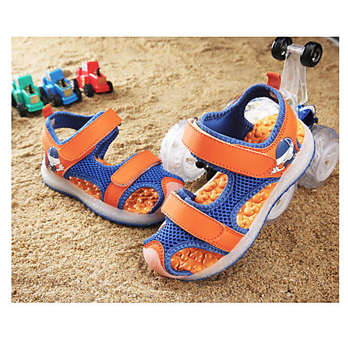 

Boys' / Girls' LED Shoes Mesh Sandals LED Shoes Little Kids(4-7ys) / Big Kids(7years ) Walking Shoes LED Orange / Green / Blue Spring / Summer / Rubber