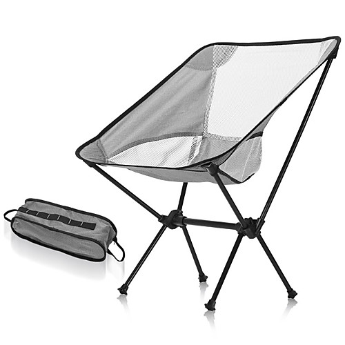 

Camping Chair Portable Foldable Washable Comfortable Aluminum Alloy for 1 person Fishing Beach Camping / Hiking / Caving Traveling Autumn / Fall Summer White Black