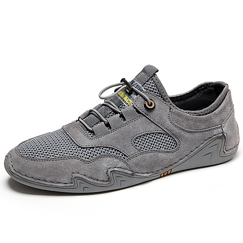 

Men's Fall / Spring & Summer Casual Daily Office & Career Sneakers Mesh Breathable Non-slipping Wear Proof Beige / Gray