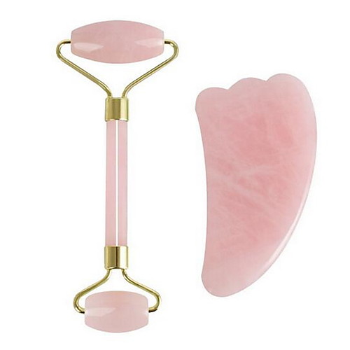 

Face Lift Massager Crystal Roller Facial Massage Relaxation Jade Roller Stone Natural Rose Quartz Beauty Skin Tool Girl Gift