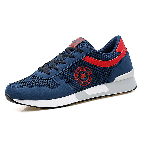 

Men's / Unisex Fall / Spring & Summer Sporty / Casual Daily Outdoor Trainers / Athletic Shoes Running Shoes / Walking Shoes Mesh / PU Breathable Non-slipping Shock Absorbing Black and White / Blue