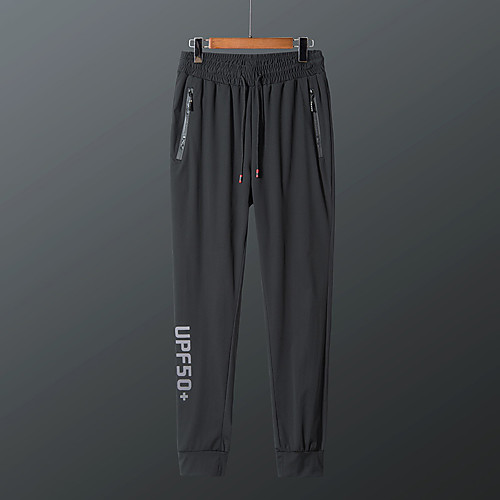 

Men's Hiking Pants Summer Outdoor Breathable Quick Dry Sweat-wicking Comfortable Cotton Pants / Trousers Bottoms Running Camping / Hiking Hunting Black Grey S M L XL XXL Standard Fit