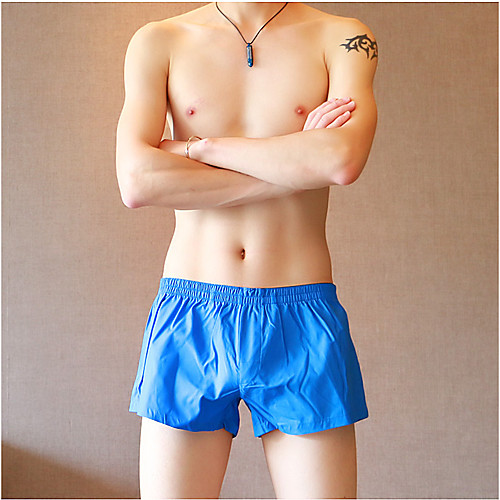 

Men's 1 Piece Basic Boxers Underwear / Briefs Underwear - Normal Low Waist Light Blue White Black M L XL
