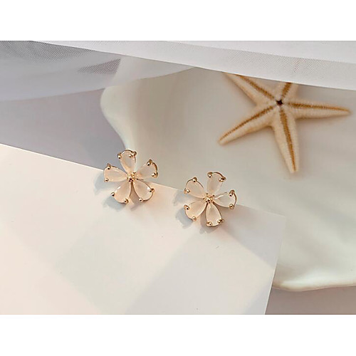 

Women's Earrings Classic Flower Love Classic Vintage Earrings Jewelry Pink For Gift Daily 1 Pair