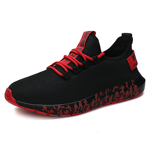 

Men's Spring & Summer / Fall & Winter Casual Daily Trainers / Athletic Shoes Walking Shoes Tissage Volant Breathable Non-slipping Shock Absorbing Black / White / Black / Red / Black / Yellow