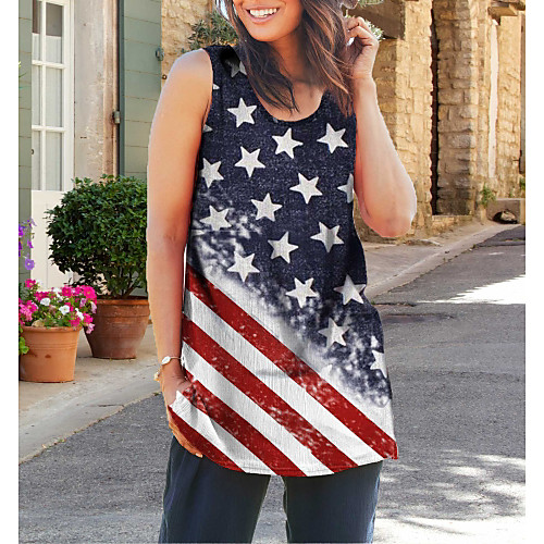 

Women's Rainbow National Flag Print Tank Top Daily Rainbow