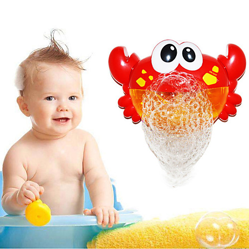 

Outdoor Blowing Bubble Frog&Crabs Baby Bath Toy Bubble Maker Swimming Bathtub Soap Machine Toy for Children With Music Water Toy