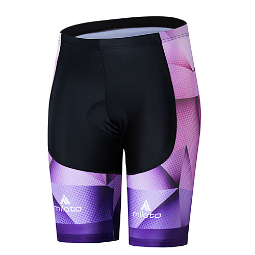 

Miloto Women's Cycling Shorts Bike Shorts Bottoms UV Resistant Quick Dry Sports Violet Mountain Bike MTB Road Bike Cycling Clothing Apparel Race Fit Bike Wear / Stretchy