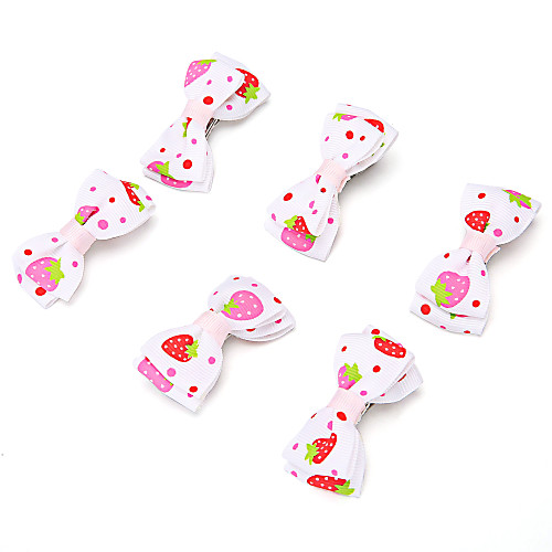 

Dog Cat Pets Ornaments Portable Mini Cute and Cuddly For Dog / Cat Casual Cute Casual / Daily Color Block Cartoon Fruit Fabric Pink 5pcs