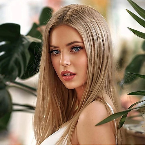 

Synthetic Lace Front Wig Straight Taylor Middle Part Lace Front Wig Long Brown Synthetic Hair 22-26 inch Women's Heat Resistant Women Hot Sale Brown / Glueless