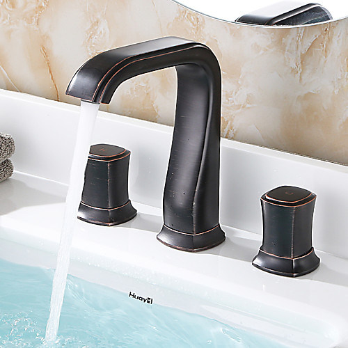 

Bathroom Sink Faucet - Widespread Oil-rubbed Bronze Other Two Handles Three HolesBath Taps