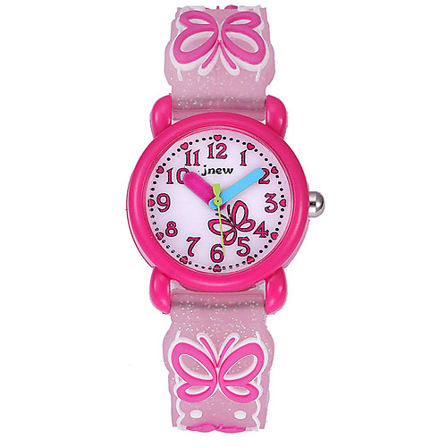 

Kids Sport Watch Automatic self-winding Silicone Water Resistant / Waterproof Analog Cartoon - White Blushing Pink