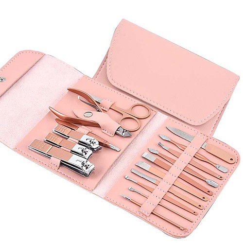 

16 pcs Stainless Steel Multi Function Best Quality Trendy Romantic Office / Career Daily Nail Art Tool for Finger Nail Toe Nail