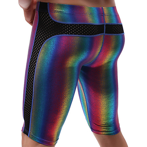 

Men's Print Boxers Underwear - Normal Low Waist Rainbow S M L