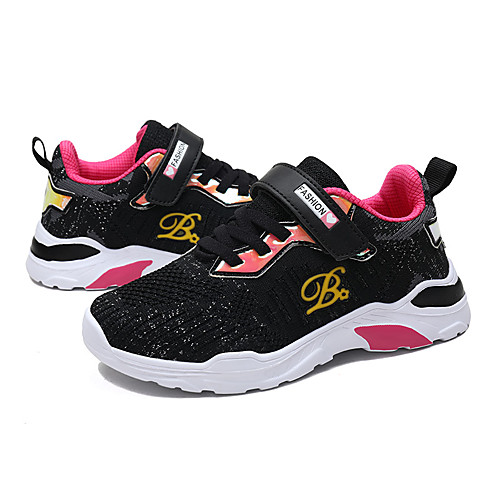 

Girls' Comfort Mesh Trainers / Athletic Shoes Lace up Little Kids(4-7ys) / Big Kids(7years ) Running Shoes Black / Fuchsia / Pink Spring / Summer / Rubber