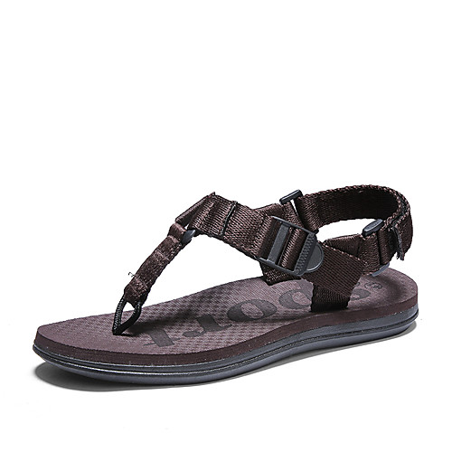 

Men's Summer Casual / Vintage Outdoor Beach Sandals Nylon Breathable Waterproof Non-slipping Dark Brown / Black / Gray