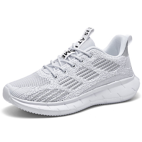 

Men's Fall / Spring & Summer Sporty / Casual Daily Outdoor Trainers / Athletic Shoes Running Shoes / Walking Shoes Tissage Volant Breathable Non-slipping Shock Absorbing White / Black / Khaki Color