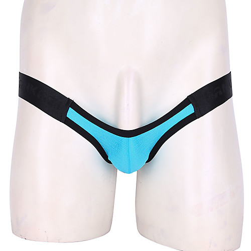 

Men's Basic G-string Underwear - Normal Low Waist Light Blue Royal Blue White S M L