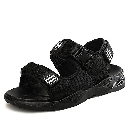 

Men's Summer Classic / British Daily Outdoor Sandals Walking Shoes Cotton Breathable Wear Proof Black / Burgundy / Green