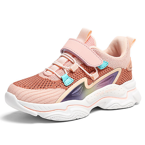 

Boys' Comfort Mesh Trainers / Athletic Shoes Little Kids(4-7ys) / Big Kids(7years ) Running Shoes / Walking Shoes Pink / Beige Summer / Fall / Color Block