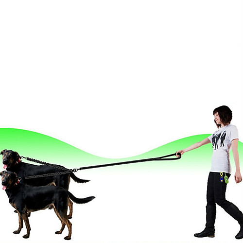 

Dog Cat Pets Harness Leash Double Dog Leash Reflective Portable Retractable Wearable Soft Adjustable Flexible Durable Solid Colored Classic Nylon Husky Labrador Alaskan Malamute Golden Retriever