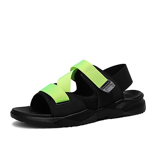 

Men's Summer Classic / British Daily Outdoor Sandals Walking Shoes Cotton Breathable Wear Proof White / Black / Burgundy