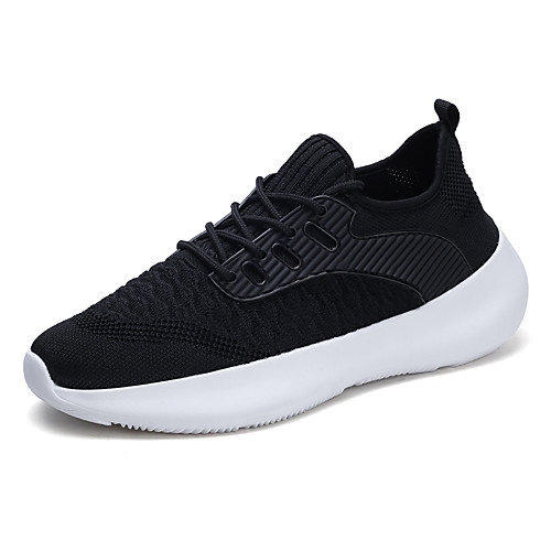 

Men's Spring & Summer / Fall & Winter Sporty / Preppy Daily Outdoor Trainers / Athletic Shoes Walking Shoes Mesh Breathable Wear Proof White / Black