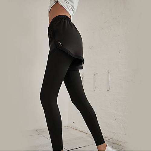 

Women's High Waist Yoga Pants Fashion Black Red Running Fitness Gym Workout Bottoms Sport Activewear Quick Dry Butt Lift Tummy Control High Elasticity