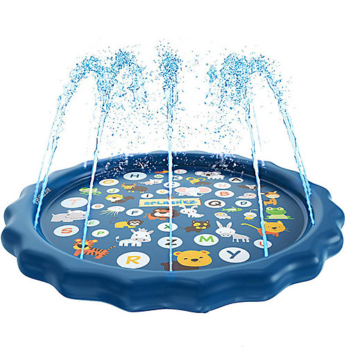 

Splash Pad Sprinkler for Kids Inflatable Pool Kiddie Baby Pool Inflatable PVC Summer Pool All Summer Water Play Toys for Kids Babies and Toddlers