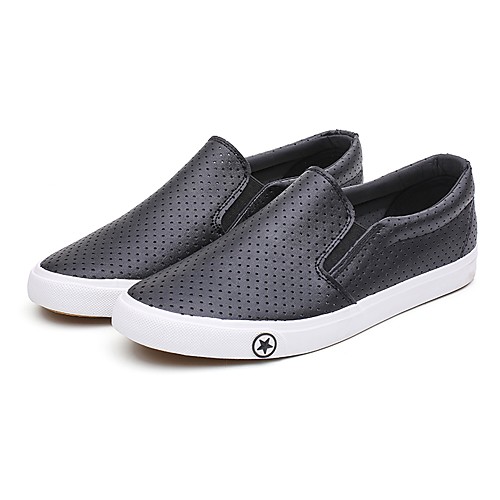 

Men's Spring & Summer / Fall & Winter Classic / British Daily Outdoor Loafers & Slip-Ons Walking Shoes Nappa Leather White / Black