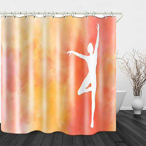 

Bathroom Shower Curtains & Hooks Rainbow Neoclassical Polyester Waterproof