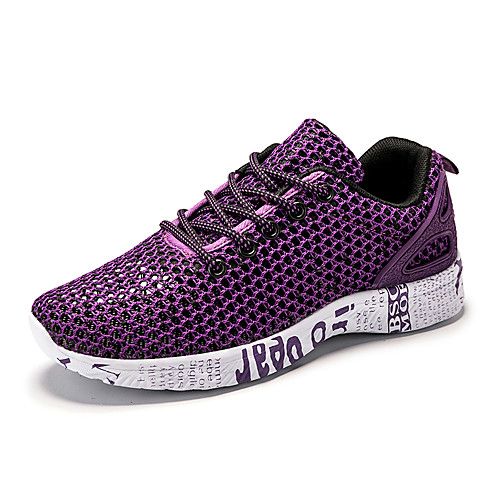 

Unisex Fall Daily Outdoor Trainers / Athletic Shoes Running Shoes / Walking Shoes Mesh Breathable Non-slipping Shock Absorbing Black / Purple / Fuchsia