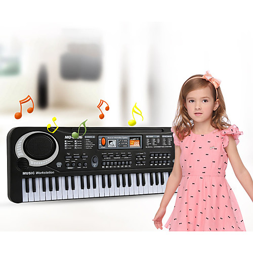 

Electronic Keyboard Microphone Piano Works with iPad, iPod touch, and iPhone. Education Multi-Function 61 Key Plastics Unisex Boys' Girls' Kids Children's 1 pcs Graduation Gifts Toy Gift